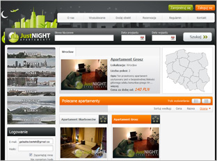 Projekt - JustNIGHT.pl